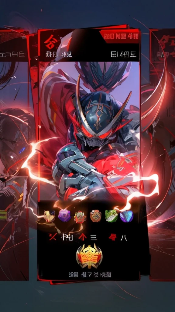 Kamen Rider. Green suit. Samurai armor. Draconic suit. dynamic pose