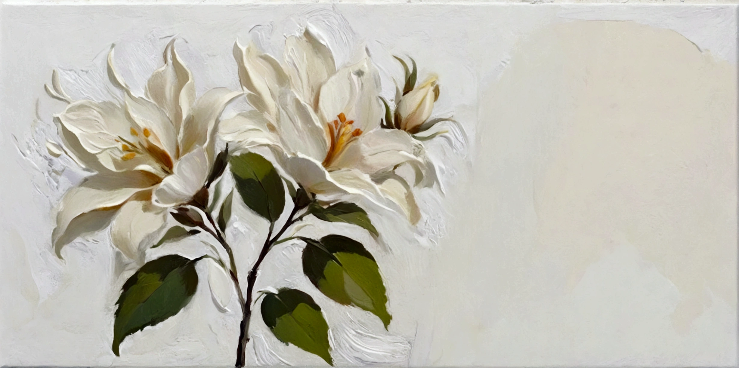 Small Flower,color,Perfect proportion,vanilla,bright,White background,real,emotion,Thick textured paint,