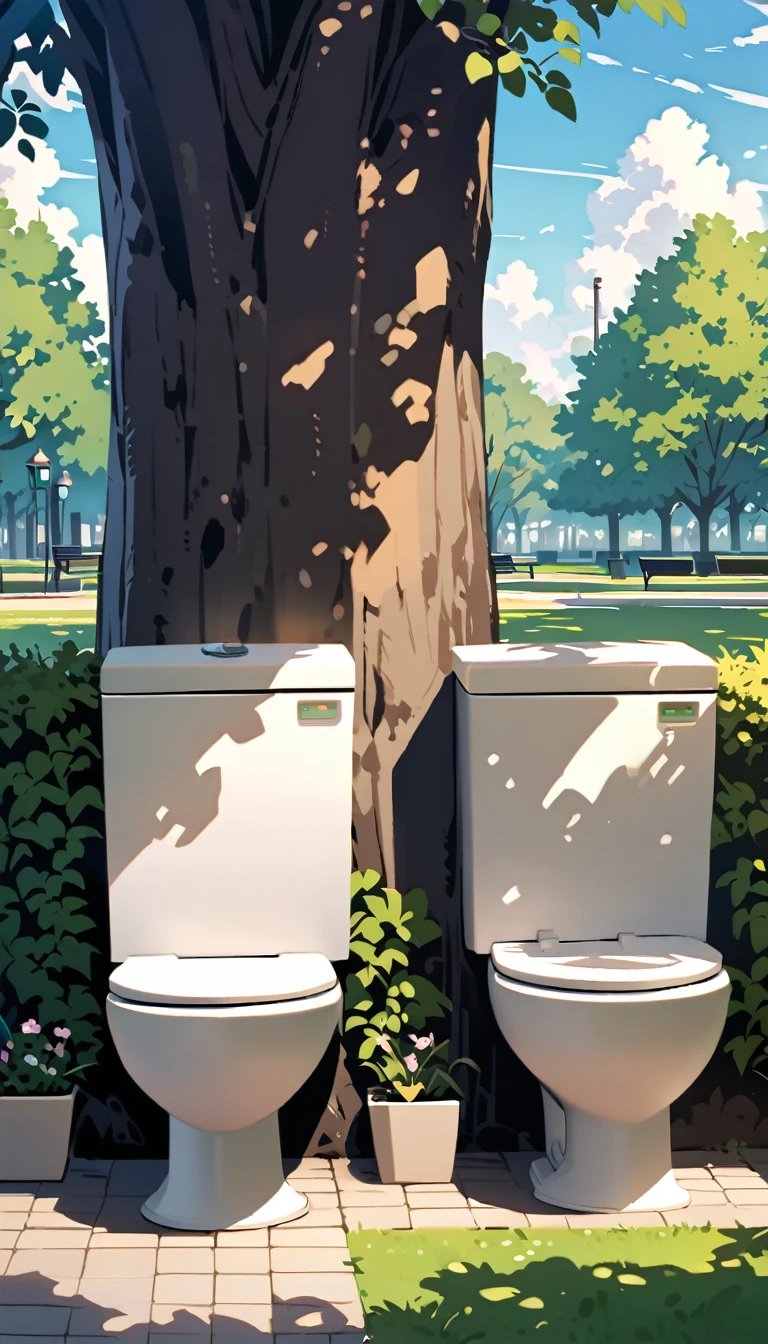 Toilets in the park