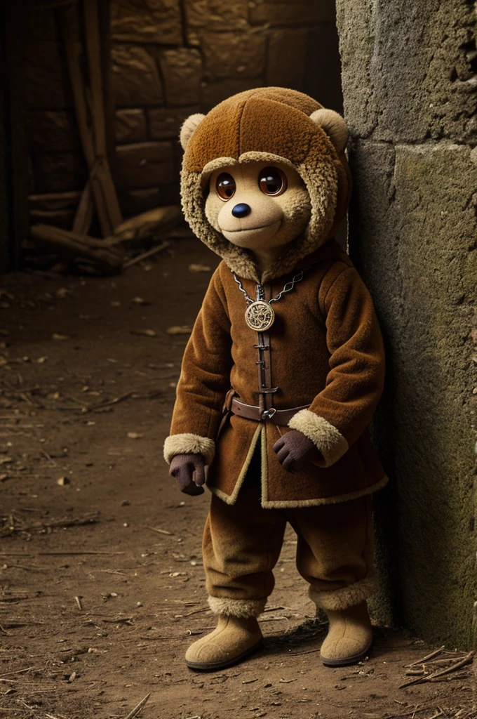 Draw Cheburashka in the style of Game of Thrones