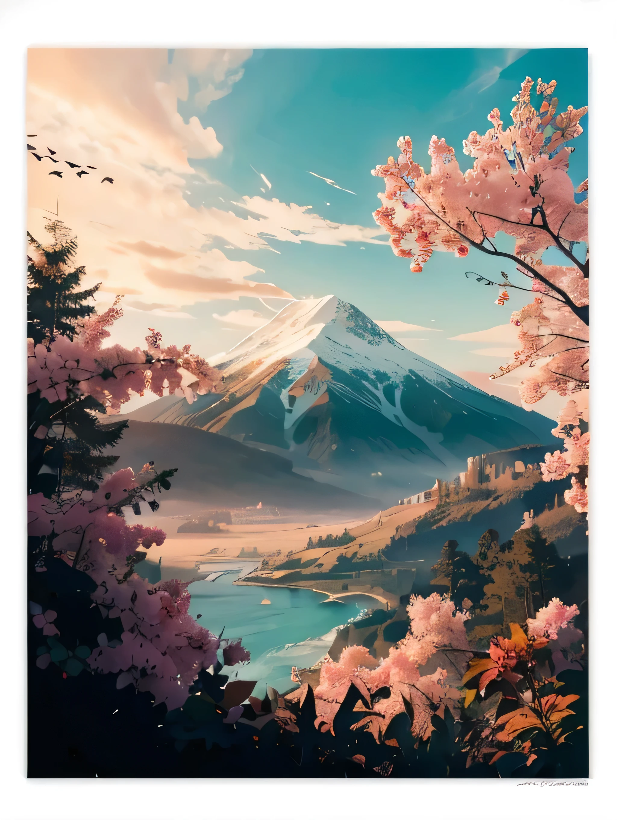Make the sky pink