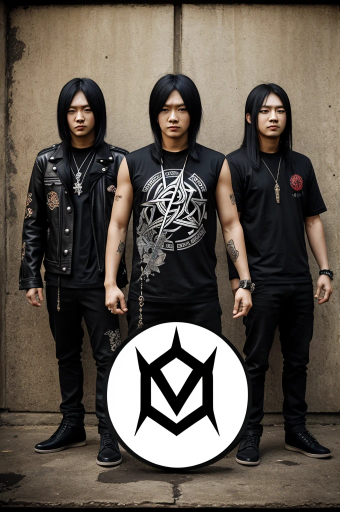 Logo with the word Mati metal asian kpop style