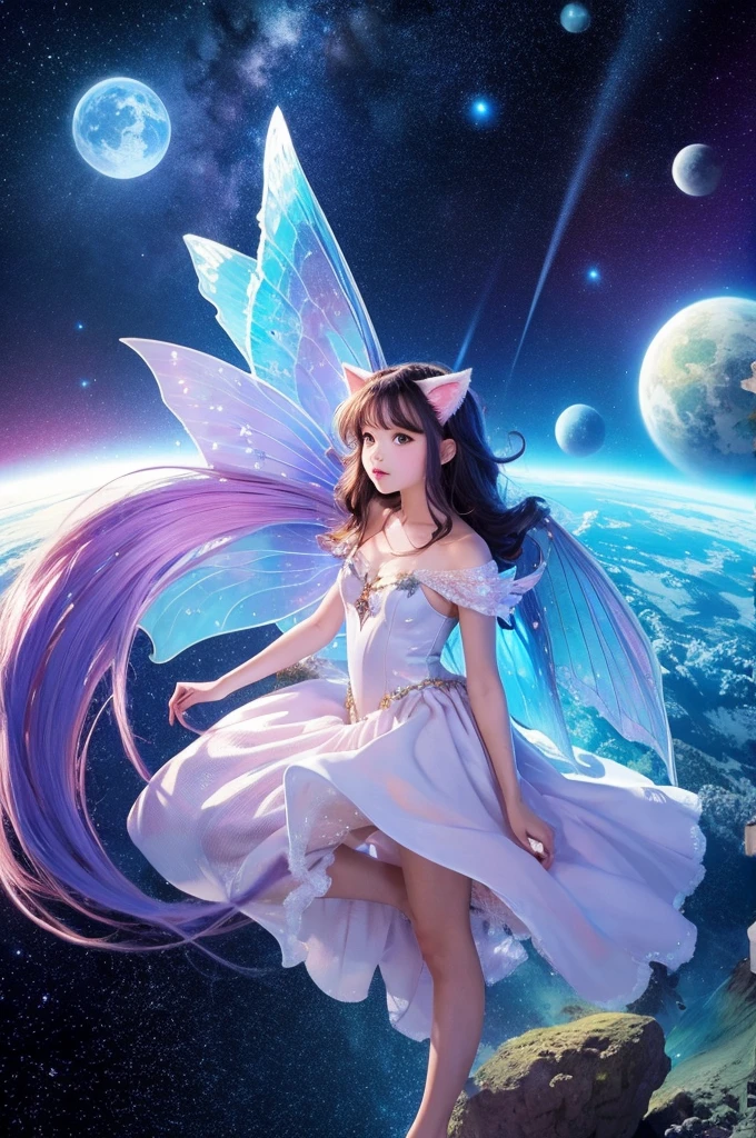 Fairy cat and space