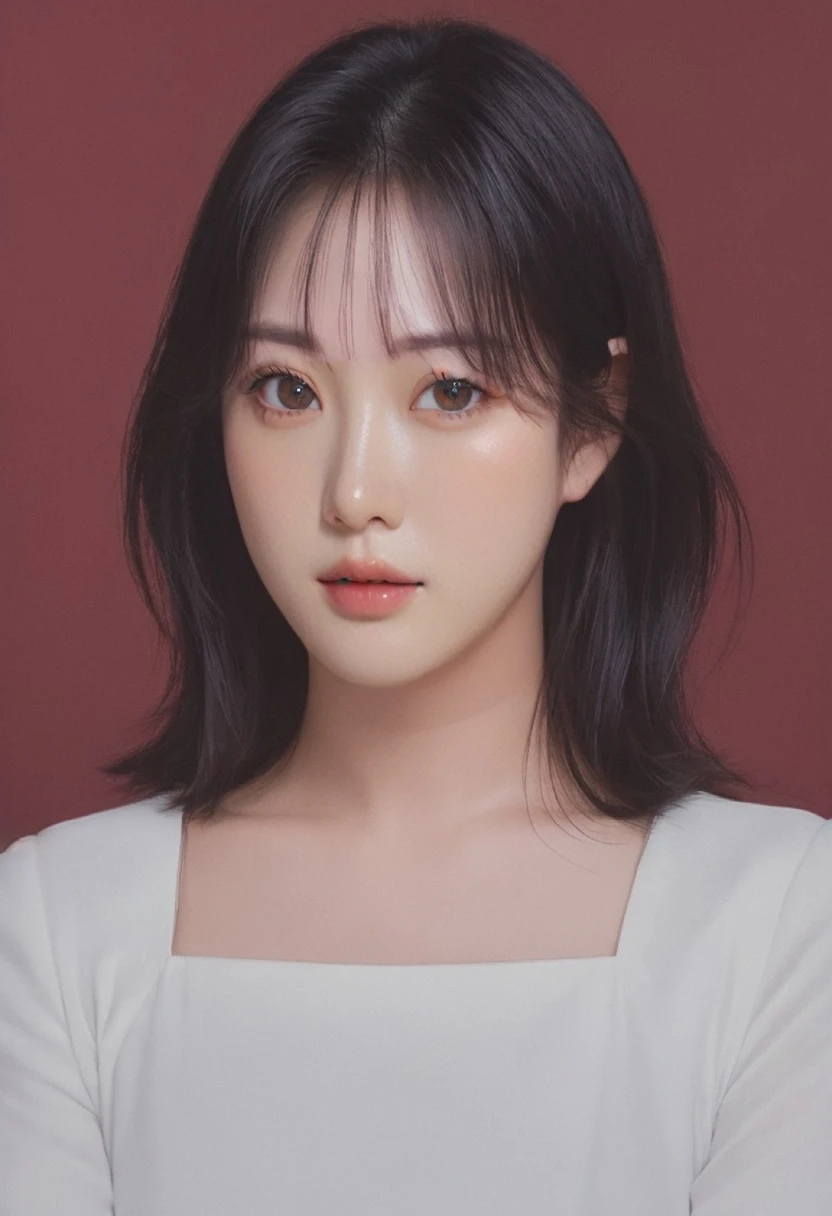 Best Quality, 8k, Masterpiece, (Portrait: 1.3), (photo realistic:1.4), (hyper realistic:1.4), Sharp Focus, looking at viewer, (smoother lighting:1.1), (increase cinematic lighting quality:0.9), realistic lighting, backlighting, light on face, ray trace, (brightening light:1.2), (Increase quality:1.4), sharp detail, (best quality real texture skin:1.4), finely detailed eyes, black_eyes, finely detailed face, 25 year old Korean woman
