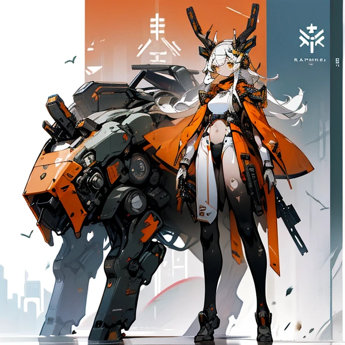 full-body shot(best quality),masterpiece, Very beautiful girl, Very detailed, Amazing, fine details, official art, Super detailed, High resolution, A girl stands in front of a tiger, (Taoism), Beautiful and meticulous girl, There is light on the face, nobody, Flowing blonde hair, Mechanical Lady, Mechanical Armor, water, Armored, Pink mech, Honey Mecha, Machinery,burning city, broken streets, ruins,Motorcycle Friends,horizon,(whole body:0.8),upper bust_Body,,Taoism,flower,Long Er,Bathyscaphe,tarot,(masterpiece, highest quality), (Detailed Hair), Very detailed, Anime Style, whole body, alone, Concept Art, Science Fantasy Combat Girl, Neck-length black and yellow hair, Golden Eyes, His right hand has been modified into a deadly cybernetic claw.. Cyber Kimono, Torn red scarf, Cyber Horned, Wearing tabi socks, White Background, whole body, Standing in the wasteland,Miss, witch hunter, Super detailed, Japanese hairstyle, Surreal robotic arm