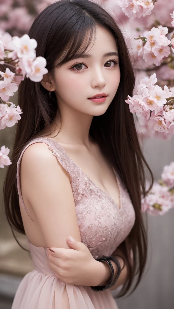 A woman in a pink dress taking a photo, beautiful、Japanese Goddess, gorgeous young Japanese women, beautiful south Japanese women, beautiful young , Gorgeous Chinese Model, Beautiful Asian Woman, Korean Girls, Asian Girl, Japanese Model, Beautiful Japanese girl face, Young sensual elegant, Incredible beauty, Beautiful girl model, Very beautiful girl,Japanese women