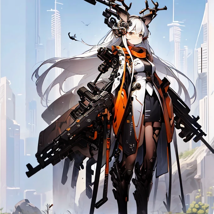 full-body shot(best quality),masterpiece, Very beautiful girl, Very detailed, Amazing, fine details, official art, Super detailed, High resolution, A girl stands in front of a tiger, (Taoism), Beautiful and meticulous girl, There is light on the face, nobody, Flowing blonde hair, Mechanical Lady, Mechanical Armor, water, Armored, Pink mech, Honey Mecha, Machinery,burning city, broken streets, ruins,Motorcycle Friends,horizon,(whole body:0.8),upper bust_Body,,Taoism,flower,Long Er,Bathyscaphe，tarot，(masterpiece, highest quality), (Detailed Hair), Very detailed, Anime Style, whole body, alone, Concept Art, Science Fantasy Combat Girl, Neck-length black and yellow hair, Golden Eyes, His right hand has been modified into a deadly cybernetic claw.. Cyber Kimono, Torn red scarf, Cyber Horned, Wearing tabi socks, White Background, whole body, Standing in the wasteland,Miss, witch hunter, Super detailed, Japanese hairstyle, Surreal robotic arm
