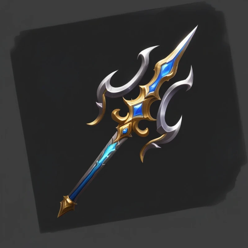 Close-up of a gold and black patterned sword, sword, Hearthstone Weapon Art, polearm sword, Intricate Fantasy Spear, Fantasy weapons, Role Playing Game Items, Sword weapons, Hammer Weapon, metallic scepter, Tomahawk, RPG item rendering, Weapon Design, World of Warcraft Blizzard Weapon Art, Fantasy RPG Weapon Art, Weapon concept art