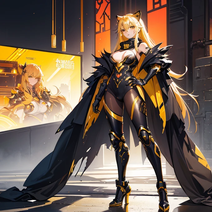 full-body shot(best quality),masterpiece, Very beautiful girl, Very detailed, Amazing, fine details, official art, Super detailed, High resolution, A girl stands in front of a tiger, (Taoism), Beautiful and meticulous girl, There is light on the face, nobody, Flowing blonde hair, Mechanical Lady, Mechanical Armor, water, Armored, Pink mech, Honey Mecha, Machinery,burning city, broken streets, ruins,Motorcycle Friends,horizon,(whole body:0.8),upper bust_Body,,Taoism,flower,Long Er,Bathyscaphe,tarot,(masterpiece, highest quality), (Detailed Hair), Very detailed, Anime Style, whole body, alone, Concept Art, Science Fantasy Combat Girl, Neck-length black and yellow hair, Golden Eyes, His right hand has been modified into a deadly cybernetic claw.. Cyber Kimono, Torn red scarf, Cyber Horned, Wearing tabi socks, White Background, whole body, Standing in the wasteland,Miss, witch hunter, Super detailed, Japanese hairstyle, Surreal robotic arm