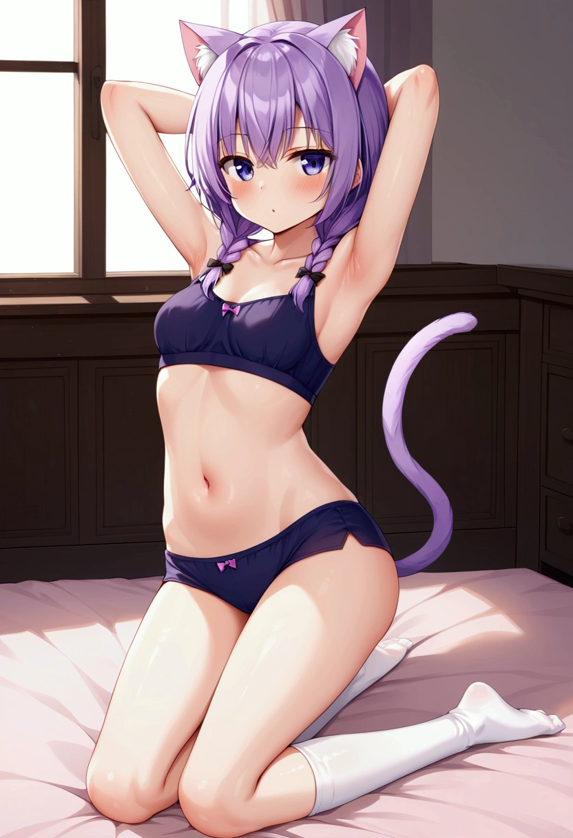 Purple Lingerie,Erotic,Ahegao