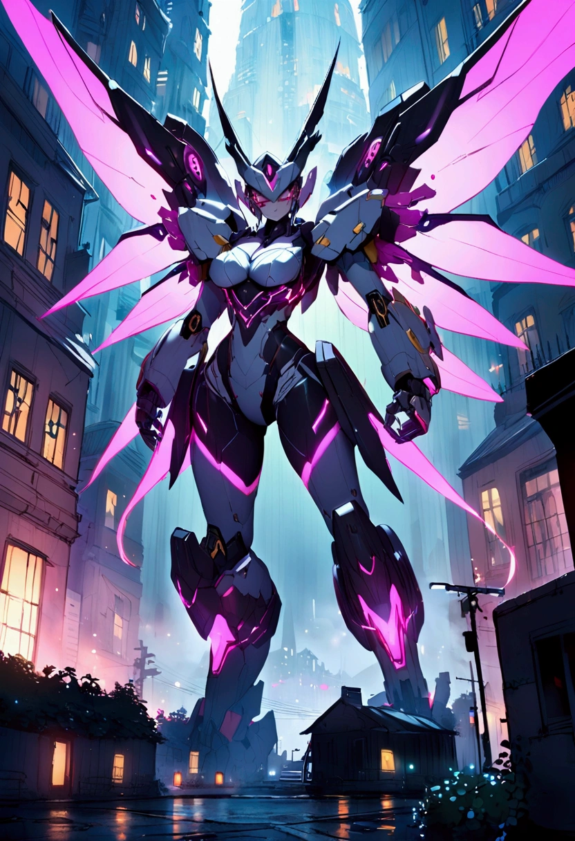 Cyberpunk Building,fight,Mecha Beauty