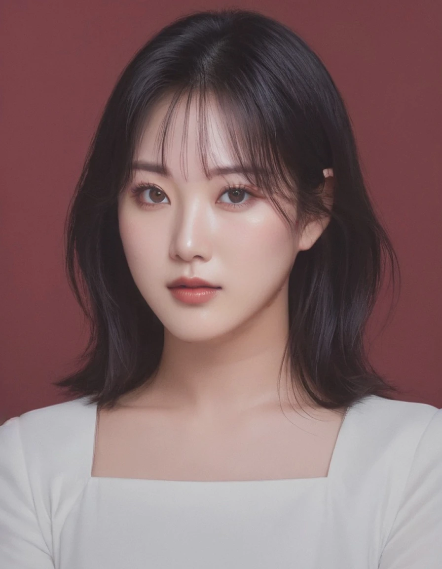 Best Quality, 8k, Masterpiece, (Portrait: 1.3), (photo realistic:1.4), (hyper realistic:1.4), Sharp Focus, looking at viewer, (smoother lighting:1.1), (increase cinematic lighting quality:0.9), realistic lighting, backlighting, light on face, ray trace, (brightening light:1.2), (Increase quality:1.4), sharp detail, (best quality real texture skin:1.4), finely detailed eyes, black_eyes, finely detailed face, 25 year old Korean woman