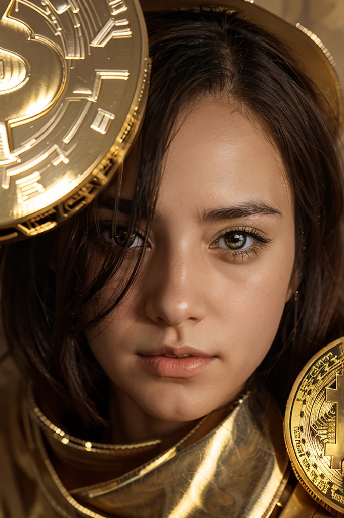 anime girl, bitcoin, coin