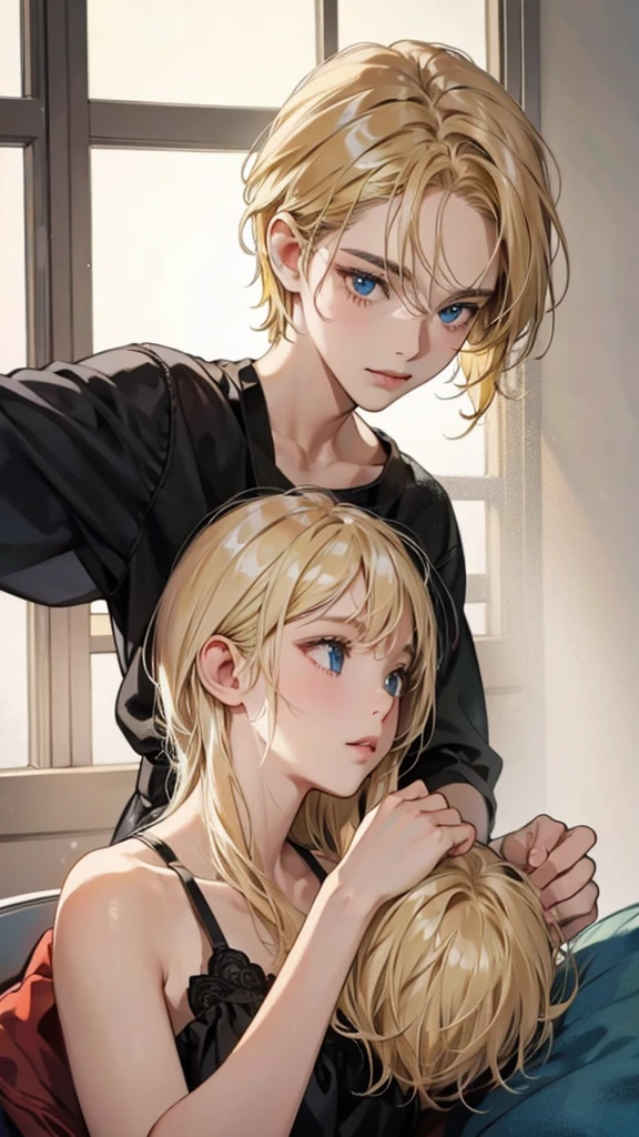 Blonde hair