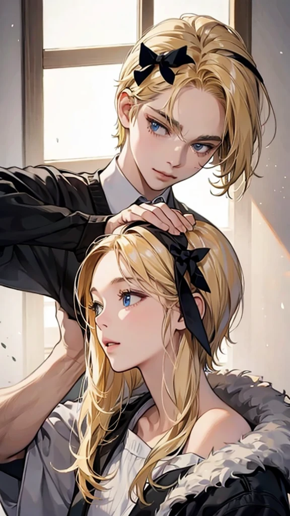 Blonde hair