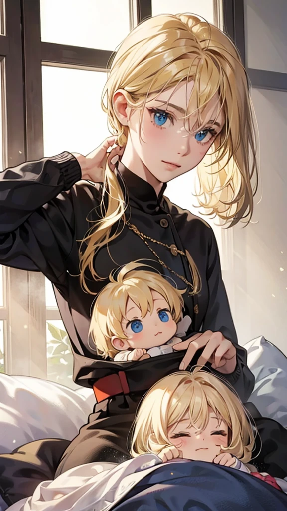 Blonde hair