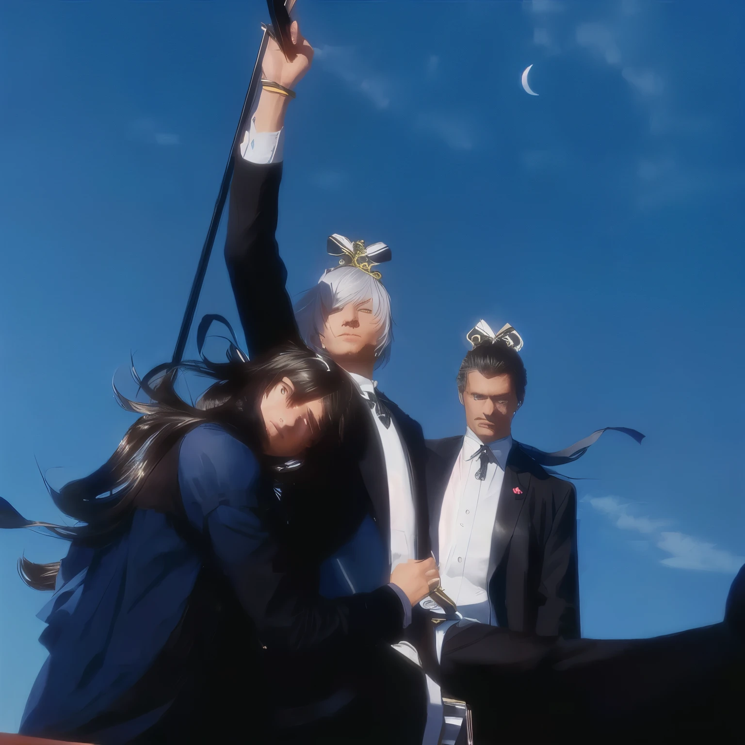 The original character's clothing is replaced with a martial arts style