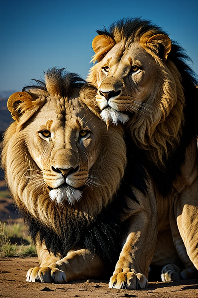 Lion &man