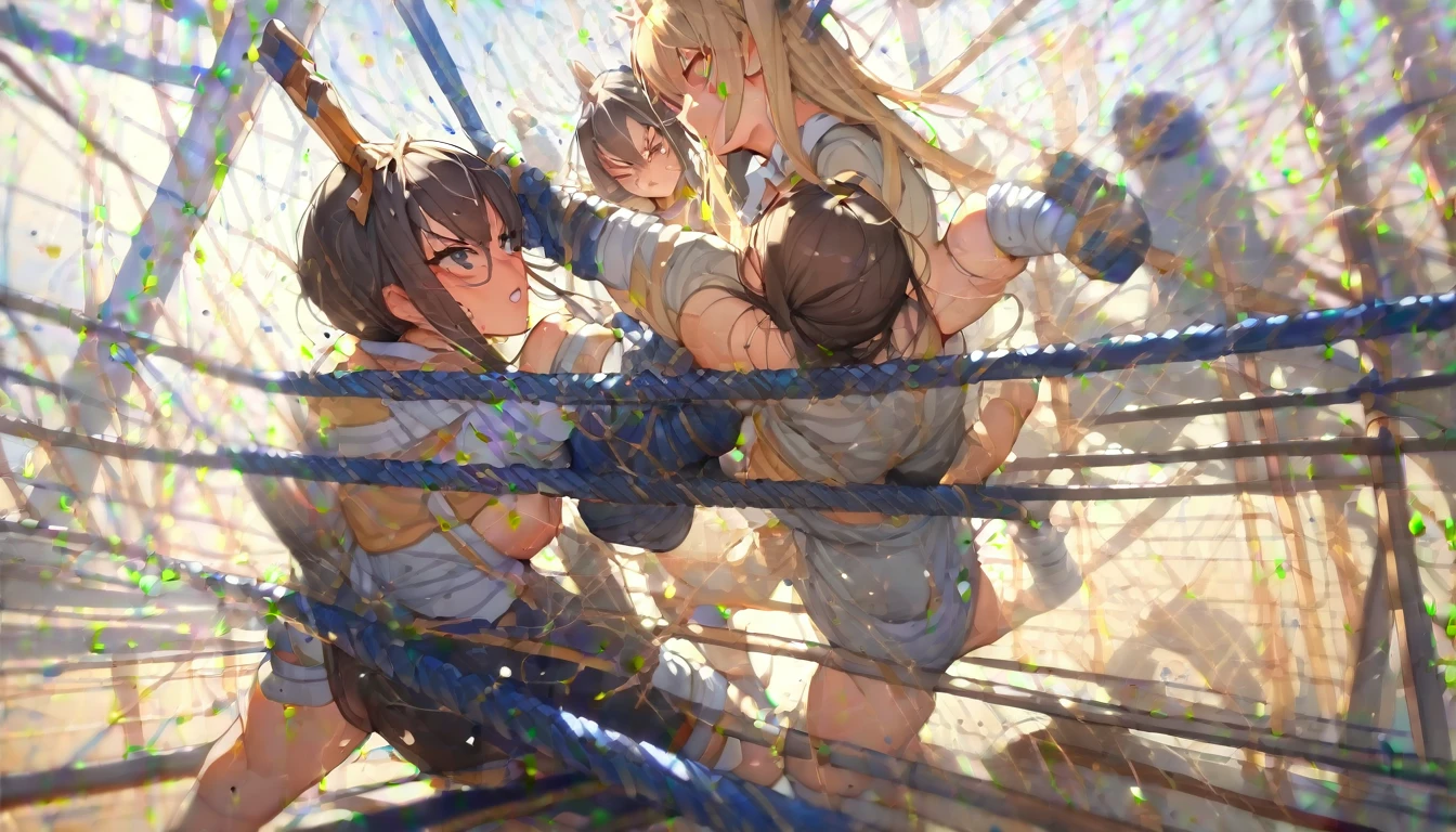 (Highest quality),1 high school girl,fight