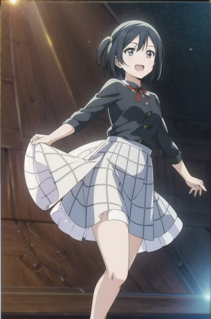 (Highest quality, masterpiece:1.2), One girl, alone, anime, anime screencap, Ray Tracing, Global Illumination, ultra hi resolution picture, Bright colors, Cinematic Light, Lens flare, Light on the face, Glowing Eyes, Depth of written boundary, Happy, Detailed Background, cute,
Yuki Setuna, Chase Dress, Straight, Cowboy Shot,short hair