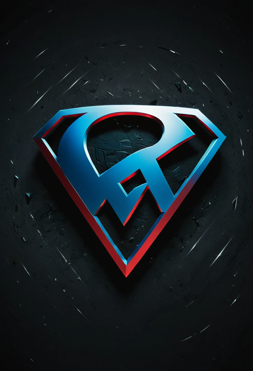 text logo containing two letters: MV, MV logo, superman style logo, Meteversus