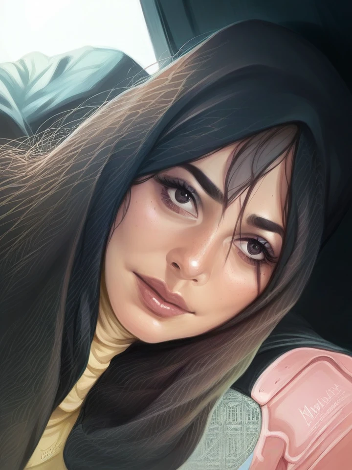close up,phorealistic,naked,hijab