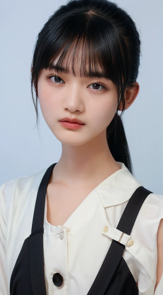 ((Highest quality, 8k, masterpiece: 1.3)), sharp: 1.2, Perfect Body Beauty: 1.4, Slim Abs: 1.2, ((Layered Hairstyles, Big Breasts: 1.2)), (濡れた White Button Long Shirt: 1.1), (nude: 1.2), Close your face: 1.5, Highly detailed face and skin texture, Beautiful Eyes, double eyelid, Side view of the camera