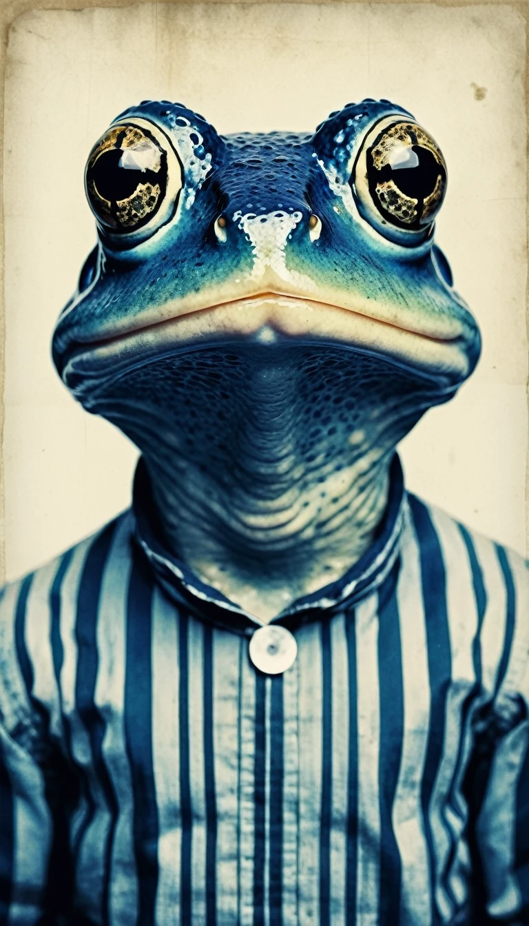 a weird creature based on frog and doomer, anatomical drawing, cross processing print, cyanotype, dalle de verre, agate, breton stripes pattern, alberto seveso, andro botticelli, alphonse mucha, alex timmermans, comic, conceptual art, constructivism