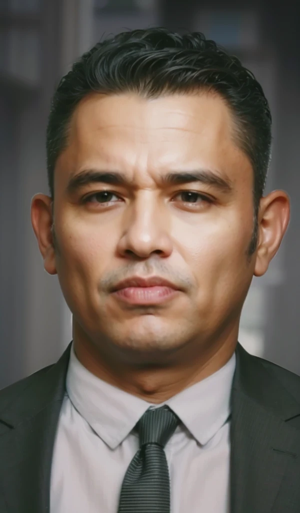 a realistis mexican man face age 40 years wear a black suit,ultra hd 8k