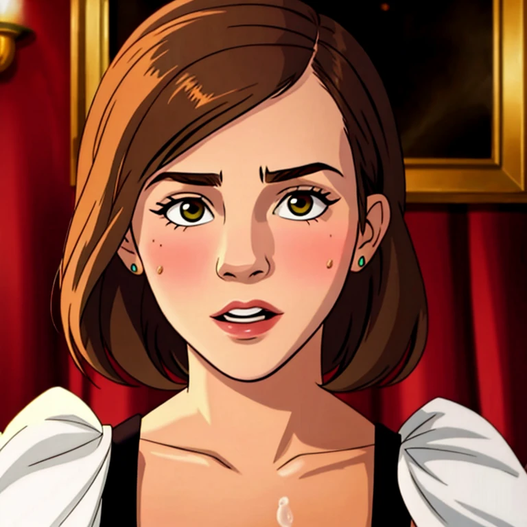 Emma Watson, facial cumshot
