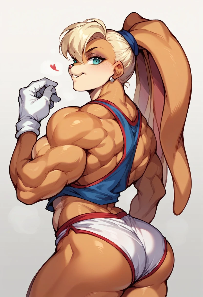 lola bunny blond very large size big muscles