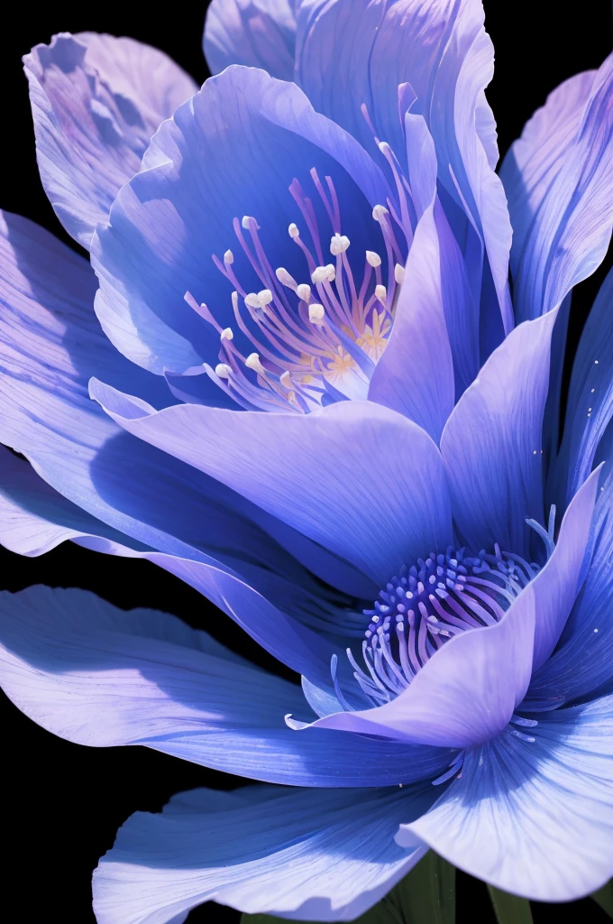 an award-winning, high-quality, mesmerizing photograph of a single stem anemone or blue cornflower. The image should feature rich, vibrant colors, captured in high resolution, 4K, and with extreme detail. The photograph should be visually stunning and showcase the beauty and intricacy of the flower."