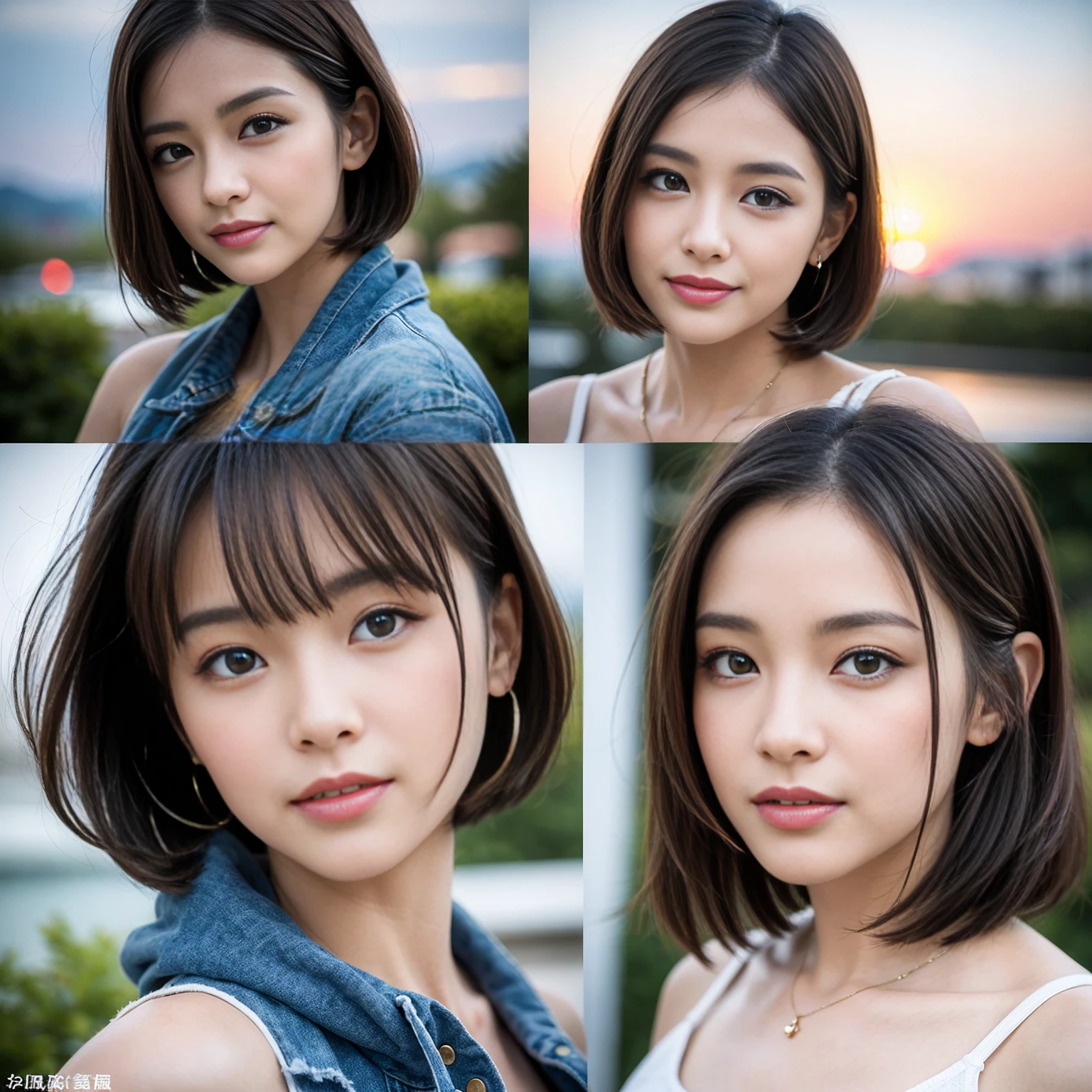（Realistic:1.1）,(masterpiece,Highest quality)，8k,((2人のwoman)), (45 years old), 42 years old, Tight waist,Upper Body,full-course dinner、wine 、Amazing view of the sunset sky and clouds、Perfect Anatomy, Brown Hair, Short Hair,Random Hairstyles,((Highly detailed face and eyes:1.2))(cute顔:1.4)，美しいactressの顔，Perfect golden ratio face，woman&#39;suit、Nice,(smile:1.2)、Shortcuts、cute、slimカップル、modelカップル、actress男優、(Realistic, Intricate details:1.2), A bright smile、short hair,Bright Face、赤wine 、Appetizers、Italian food、wine bottle、Champagne、スパークリングwine、Brown Hair、Shortcuts、Long sleeve shirt、dress、(slimな顔), (The body is slim), (Brown Hair), (Shortcuts), cheeks turn a little red,restaurant, In a prominent place (From the waist up) Nova Frog Style, actress, model, Upper Body, 白wine, slim, wineグラス, 
