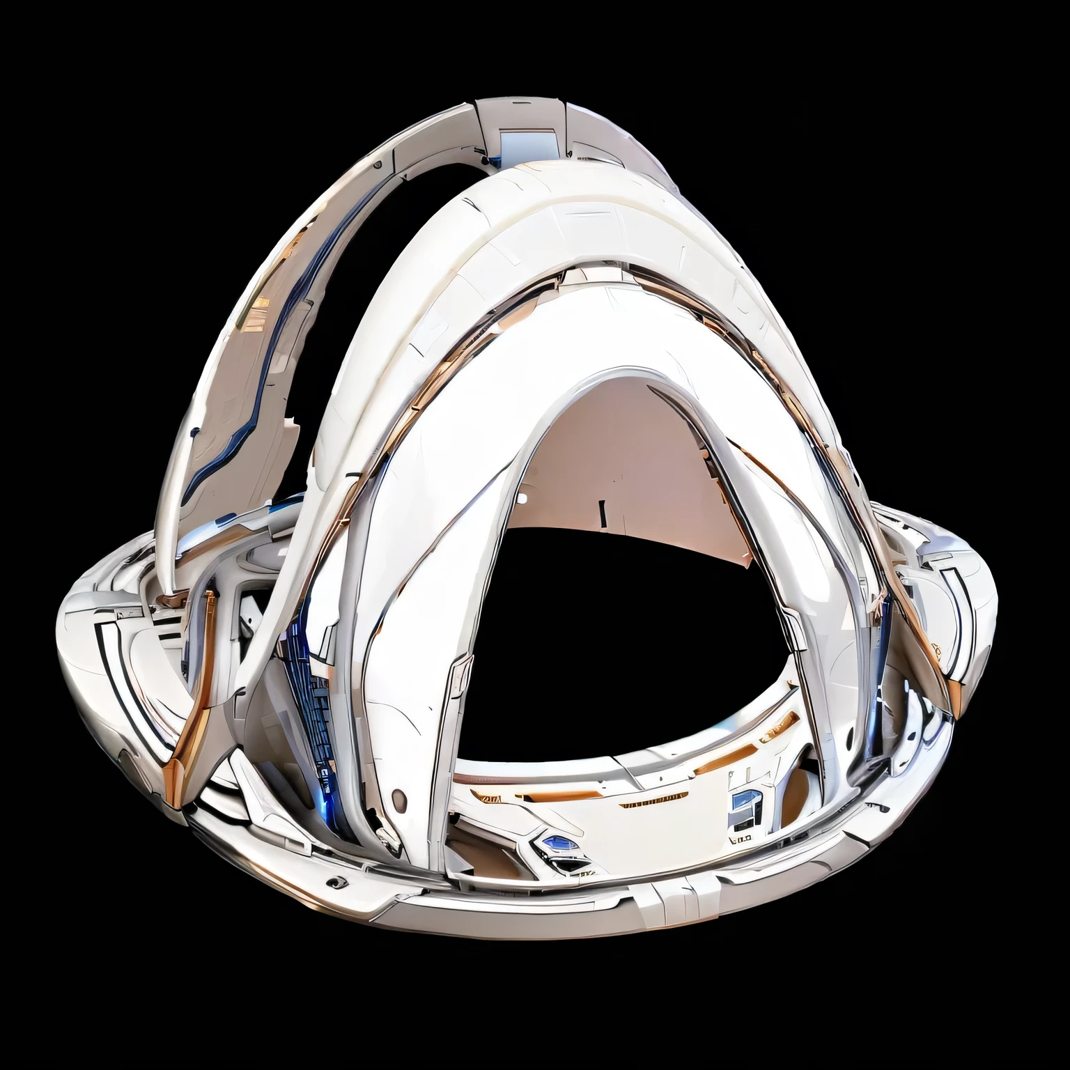 Refine the structure ,Rational structure, futuristic chrome, Complex high-tech,Science Fiction,EVE,Mecha,Space base