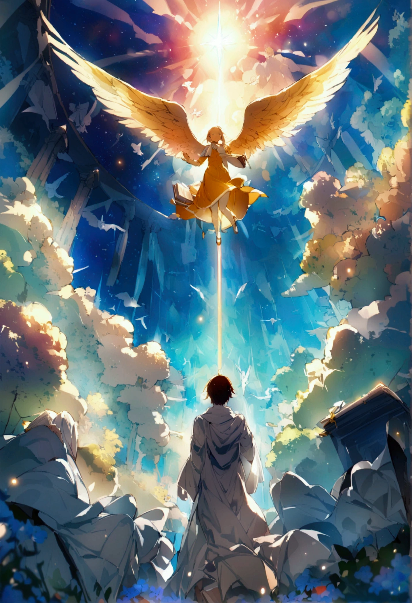 Bible、godの言葉、truth、Book、Angel、heaven、glory、The Kingdom of the Millennium、happiness、Shine、god、White robe、