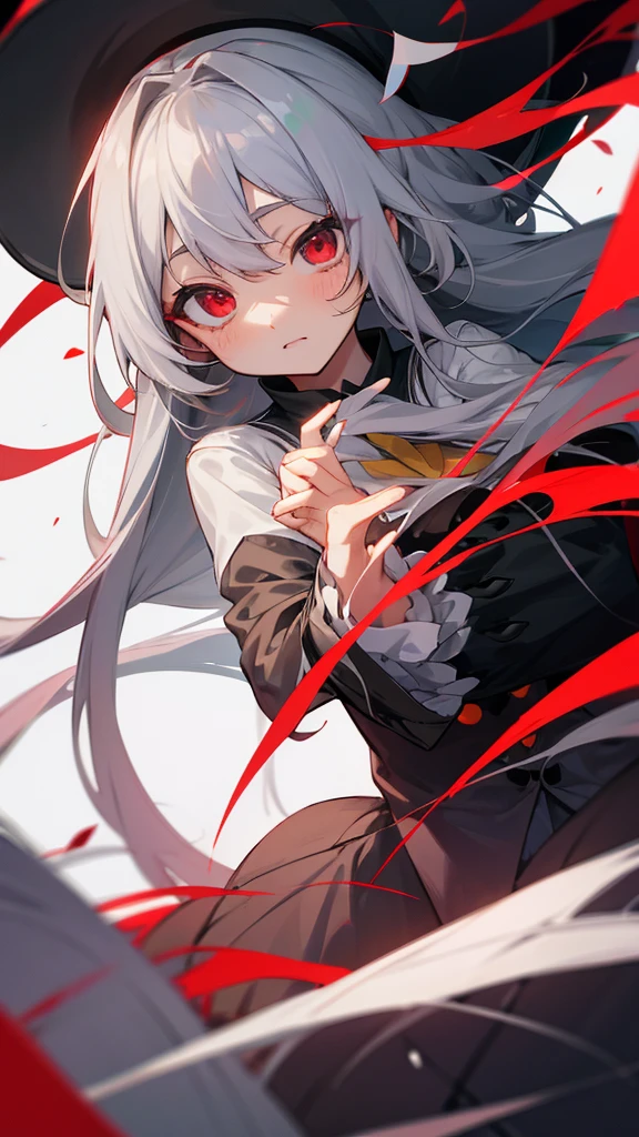 Highest quality I have long hair Gray Hair Hata Kokoro Red eyes I don't have anything Odd Eye One person