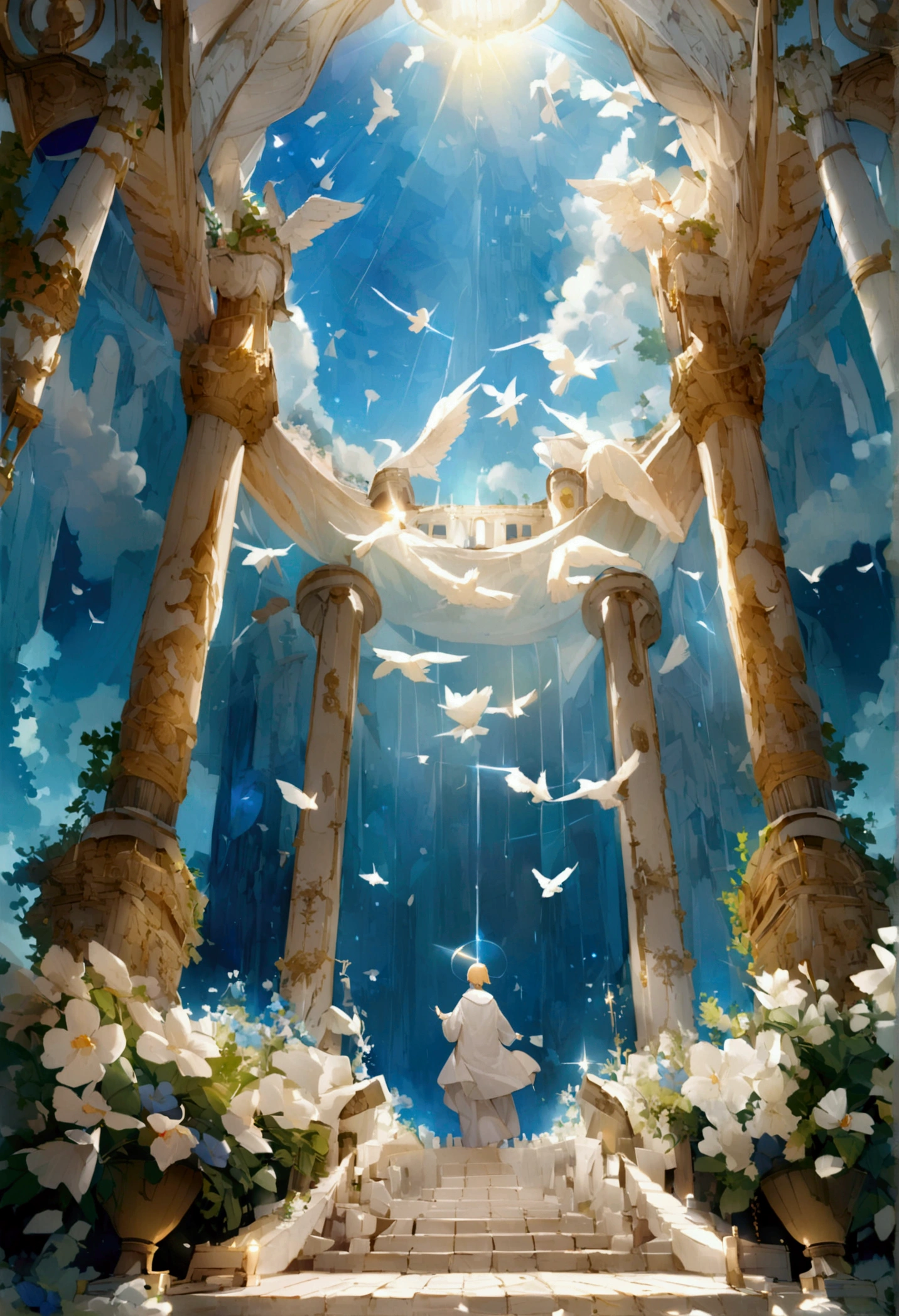 Bible、godの言葉、truth、Book、Angel、heaven、glory、The Kingdom of the Millennium、happiness、Shine、god、White robe、