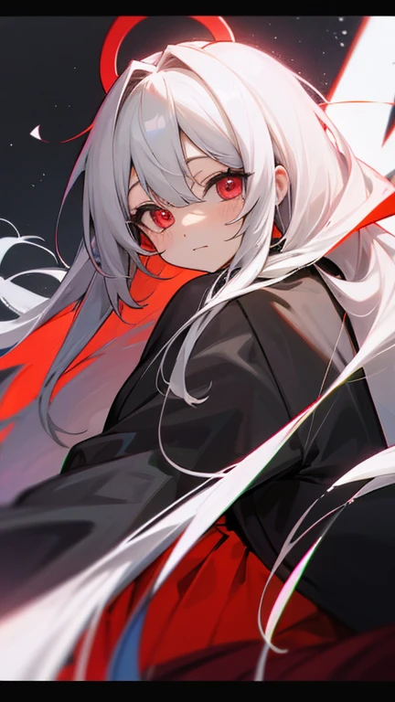 Highest quality I have long hair Gray Hair Hata Kokoro Red eyes I don't have anything Odd Eye One person