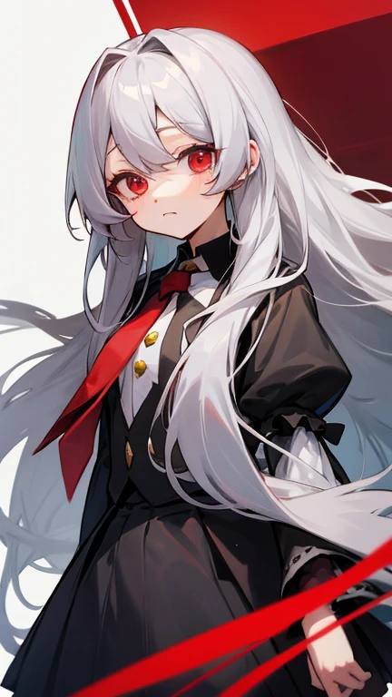 Highest quality I have long hair Gray Hair Hata Kokoro Red eyes I don't have anything Odd Eye One person