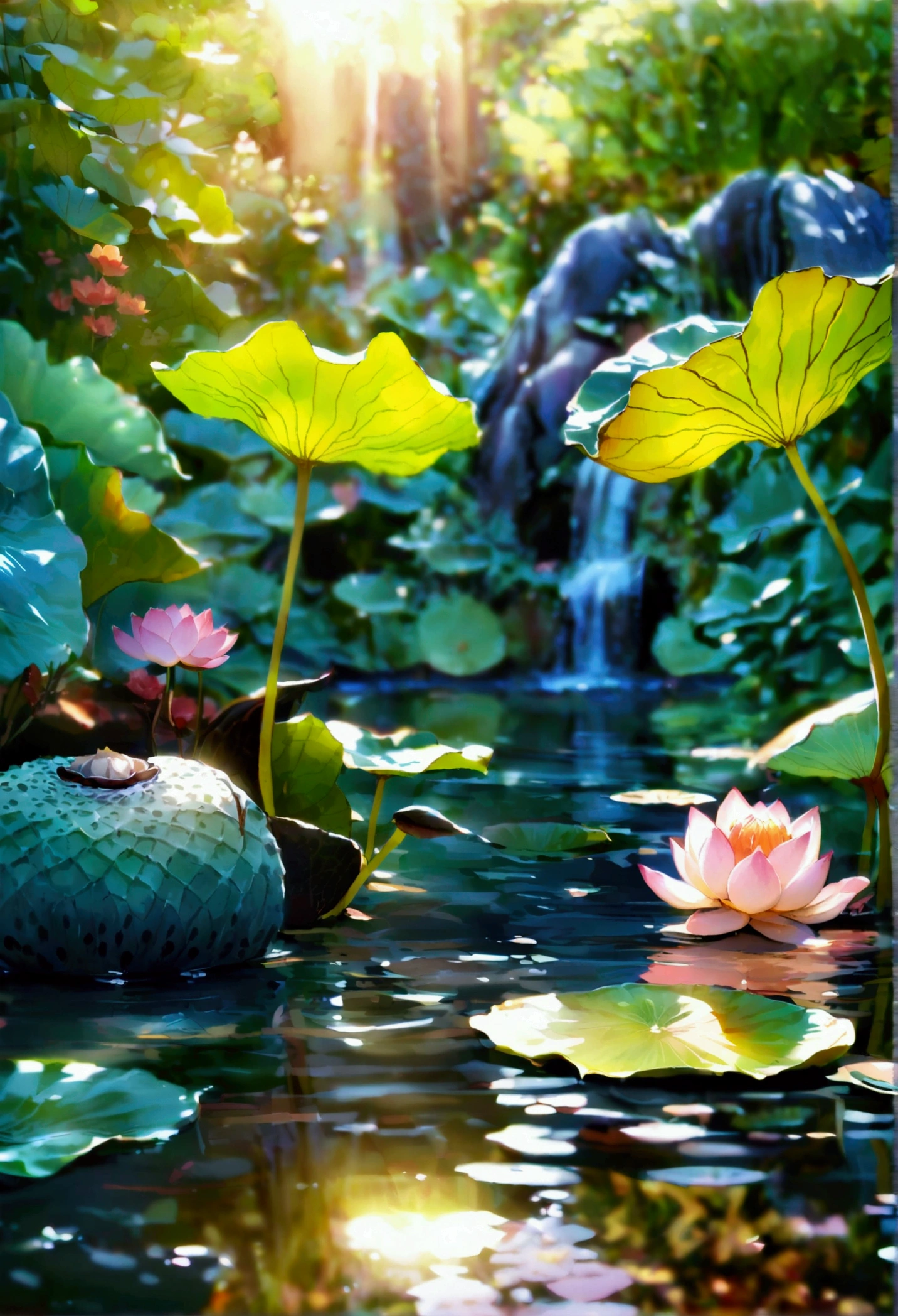 Lotus Pond,Lotus,Lotus Leaf,Lotus pod