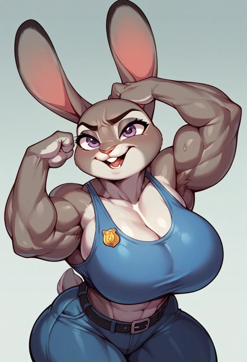 Horny sexy Judy hopps big size huge huge large large size muscles