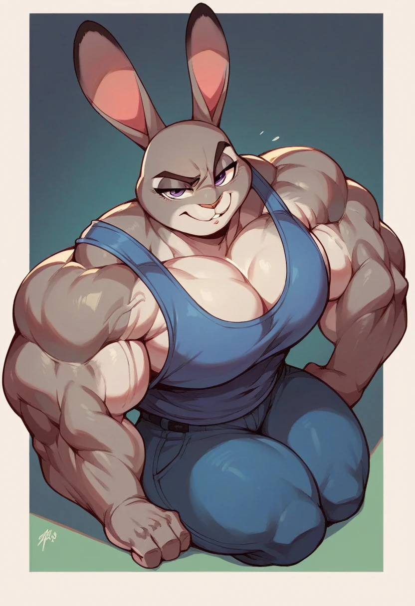 Horny sexy Judy hopps big size huge huge large large size muscles
