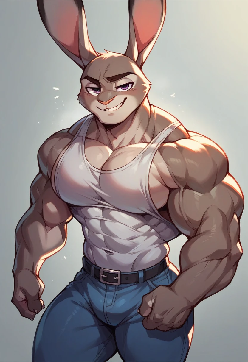 Horny sexy Judy hopps big size huge huge large large size muscles
