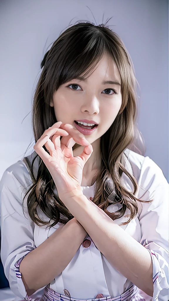 (highest quality, masterpiece, Perfect Face, Beautiful bitch:1.2, colorful, Dynamic Angle, Most detailed face),(Completely naked:1.5), (Blowjob:1.2), 1 person,Beautiful Japanese Girl、18-year-old high school student,,Love Hotel、On the bed,(Official Art, Very detailed, Most detailed),Blowjob、Erect Thick penis、 Thick penis、Full of semen on the face、Sucking a Thick penis in your mouth、A large amount of milky liquid drips from the mouth、Sticking out your tongue and covered in semen、dripping from the tongue、Completely naked、Full nudity、A huge amount of semen is sprayed on the face