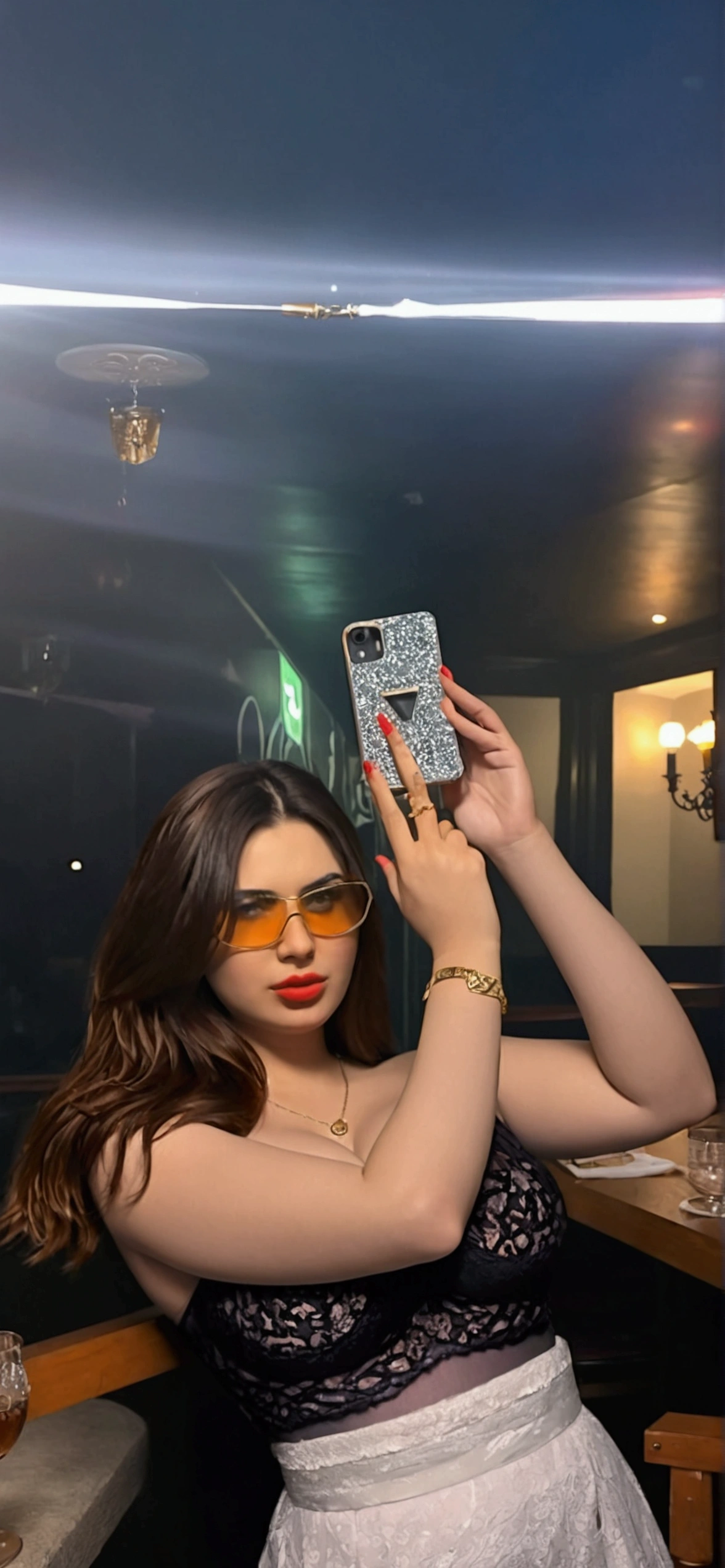 Best quality, masterpiece, big , (large breasts), detailed skin texture, detailed cloth texture, detailed face, super detail, 8k, intricate detail, 1girl, detail eyes, holding a cigarette, blindfold on the right eye