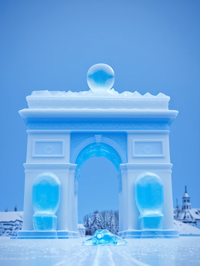 made of ice ,Frozen liquid,blue ,bubble,transparent,