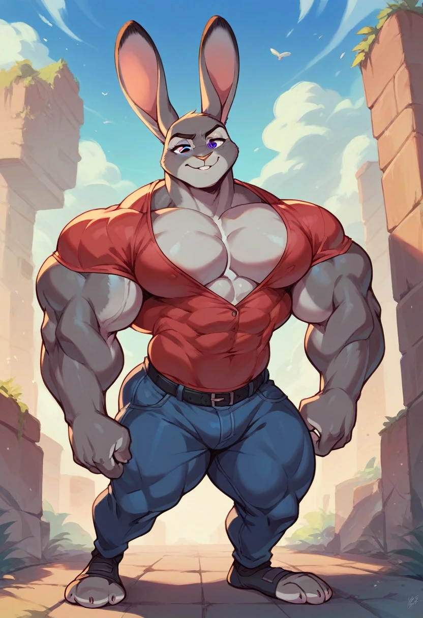 Lespian sexy Judy hopps big size huge huge large large size muscles