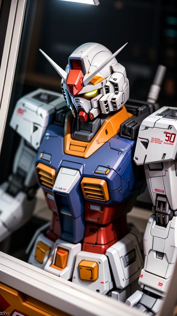 inbox\(Teddorp\),(8K, RAW photos, best quality, masterpiece:1.2),((In a toy box with glass windows)),Solitary,on the table,(Showcase),
A giant (Gundam rx78 1.2) (Upper Body:1.2),close up,(steel),best quality,((Science Fiction)),lens flare,Unreal Engine,number,Style - TronLegacy-8v-B,
,Popular on CGsociety,Beautiful and detailed lighting,Shadow opt-6000,