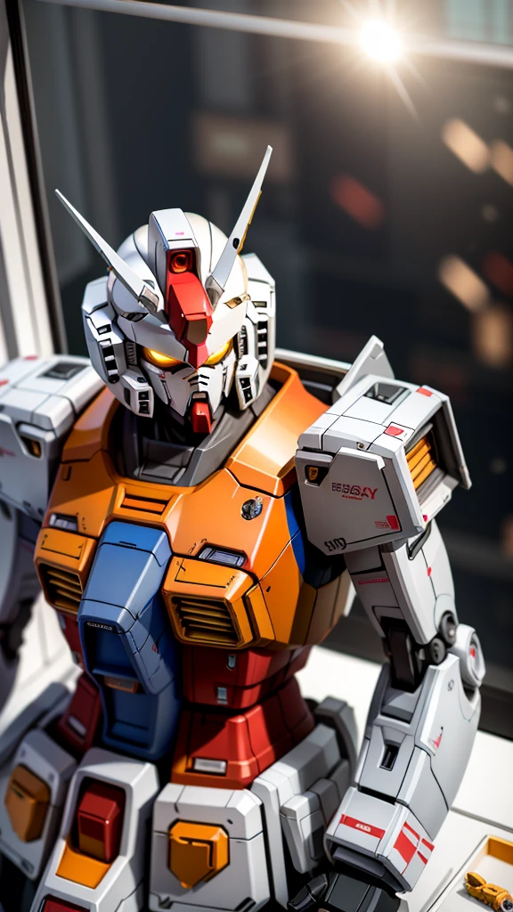 inbox\(Teddorp\),(8K, RAW photos, best quality, masterpiece:1.2),((In a toy box with glass windows)),Solitary,on the table,(Showcase),
A giant (Gundam rx78 1.2) (Upper Body:1.2),close up,(steel),best quality,((Science Fiction)),lens flare,Unreal Engine,number,Style - TronLegacy-8v-B,
,Popular on CGsociety,Beautiful and detailed lighting,Shadow opt-6000,