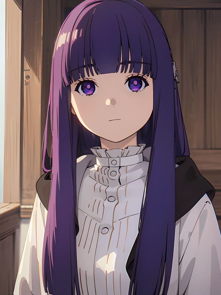 (safe:1.10), best quality, masterpiece, highres, solo, (fern_sousounofrieren:1.10), portrait, looking at viewer, anime_style, 14,(masterpiece:1.0),(best_quality:1.0), ultra high res,4K,ultra-detailed, photography, 8K, HDR, highres,
